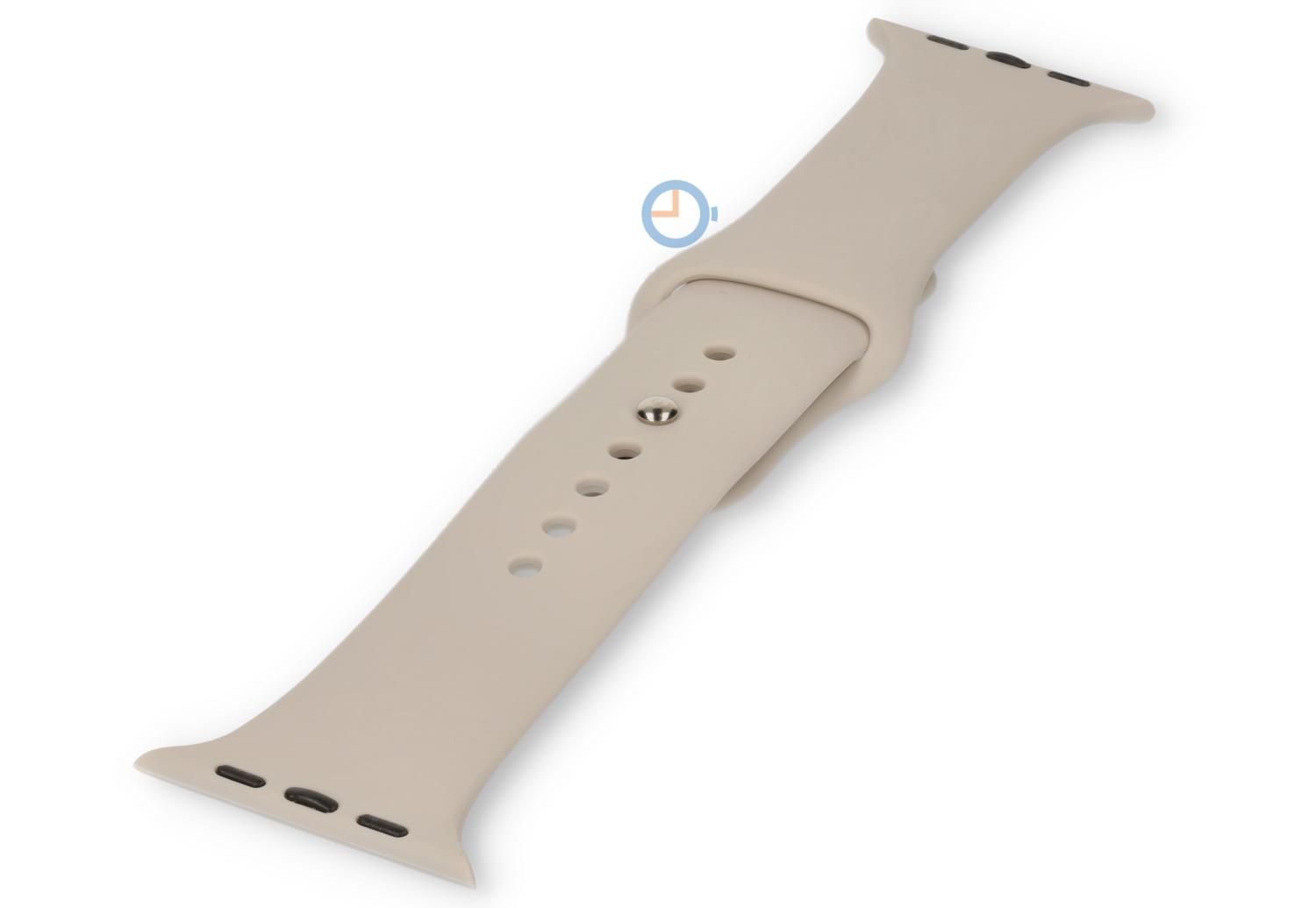 Apple watch bandje siliconen - Dover White - 38/40/41/42mm (M/L)