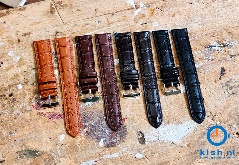 Horlogeband voor Seiko - 20mm - zwart