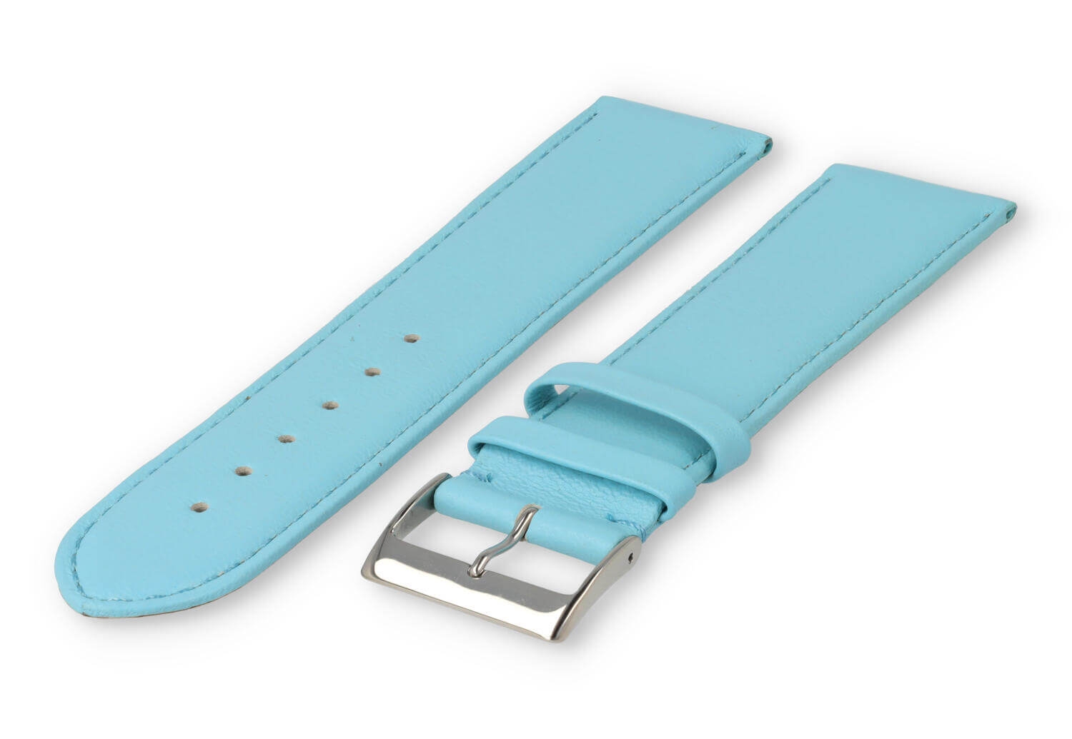 XL horlogeband glad leer - 26mm - laguna