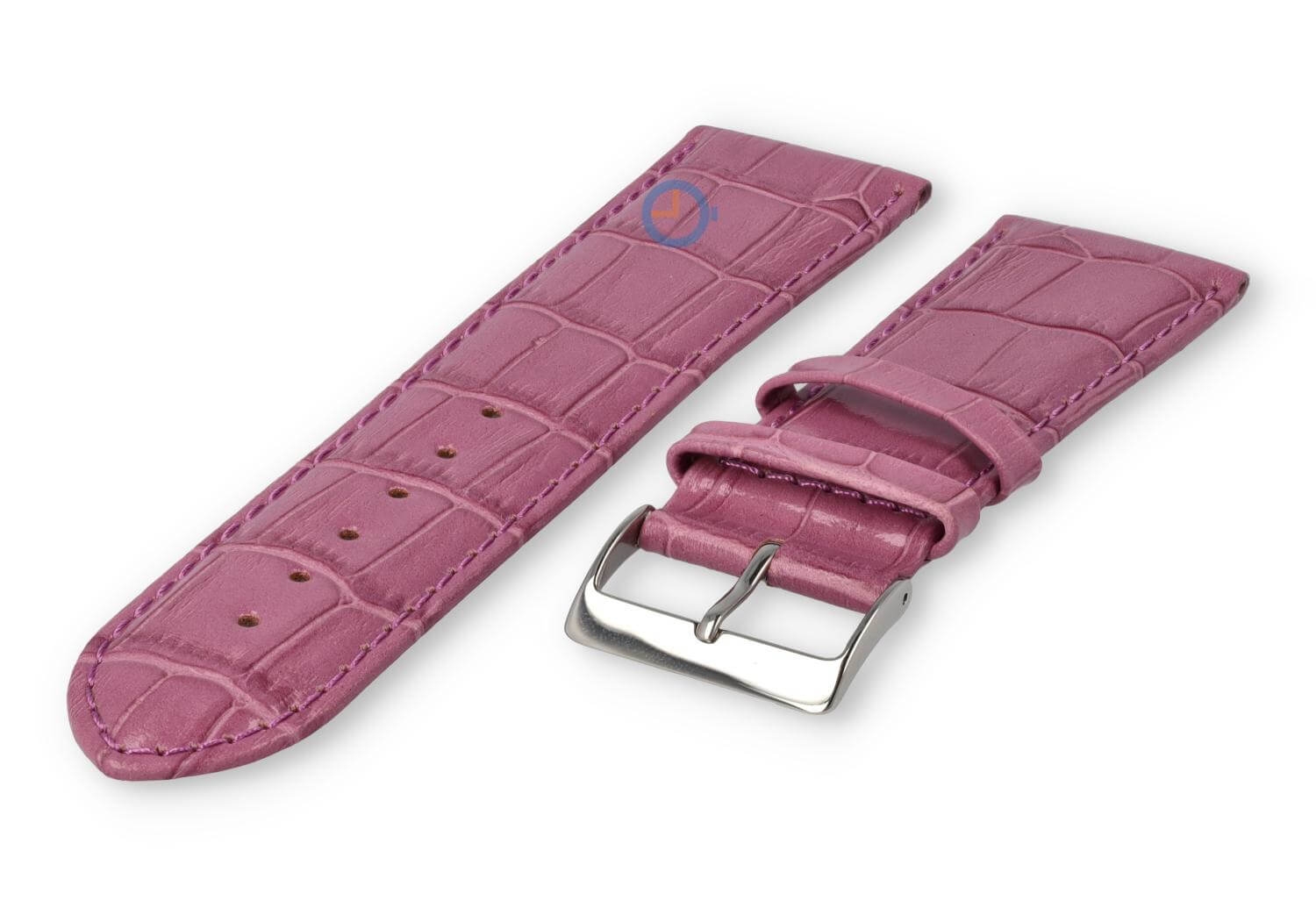 Horlogeband van kalfsleer - 26mm - blackberry