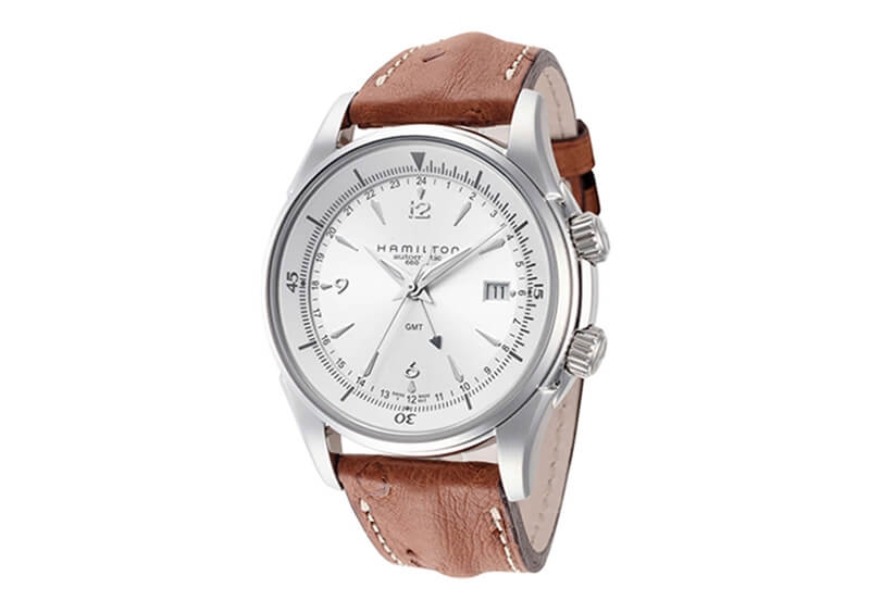 Hamilton horlogeband H32625555 - bruin leer