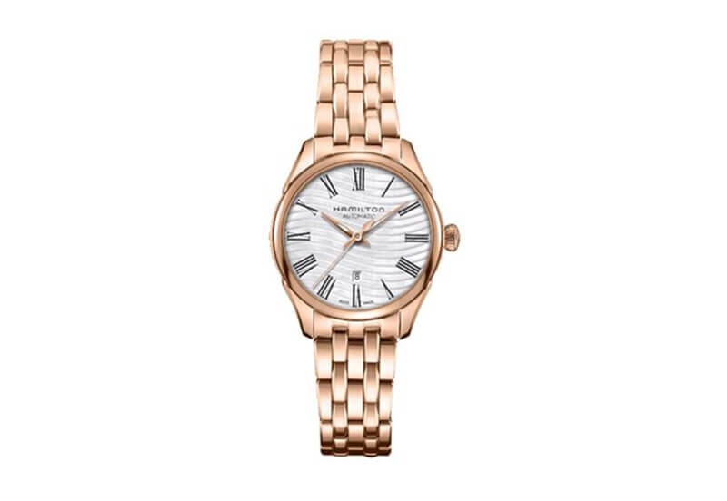 Hamilton horlogeband H42245191 - rosegoud staal