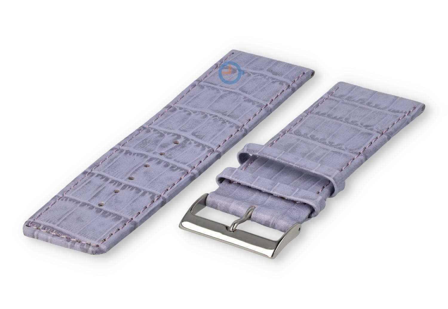 Luxe croco horlogeband - 30mm - lavendel
