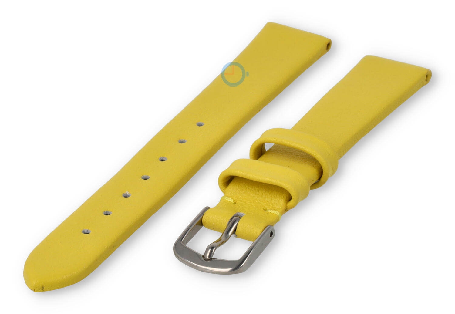 Naadloze en gladde horlogeband 14mm - geel
