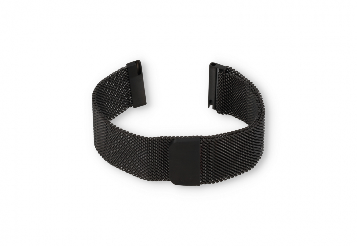 Milanese 20mm horlogeband - zwart