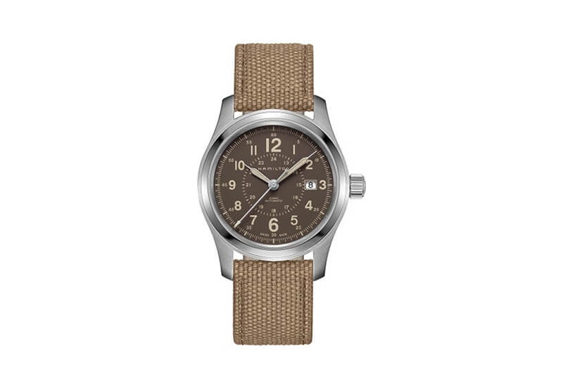 Hamilton horlogeband H70605993 - beige nylon