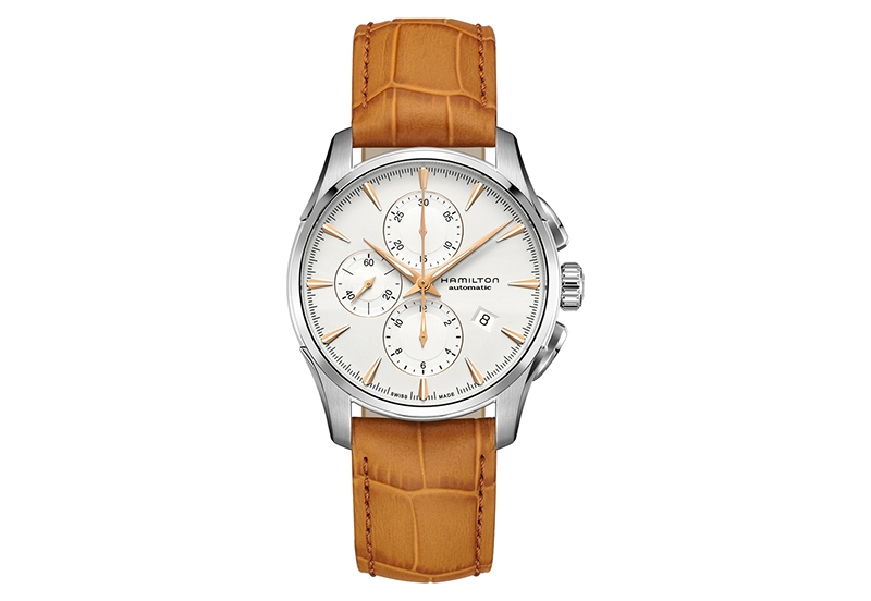 Hamilton horlogeband H32586511 - bruin leer