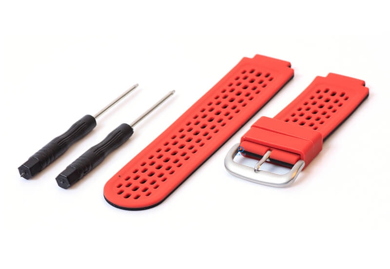 Garmin Approach S2/S4 horlogeband siliconen rood/zwart
