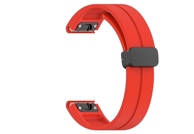 Garmin 22mm bandje - Rood - magnetische vouwsluiting