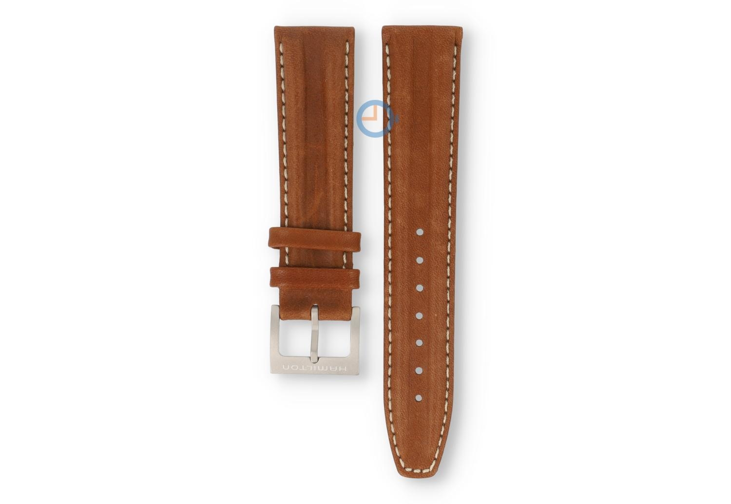 Hamilton horlogeband H61411533 - bruin leer