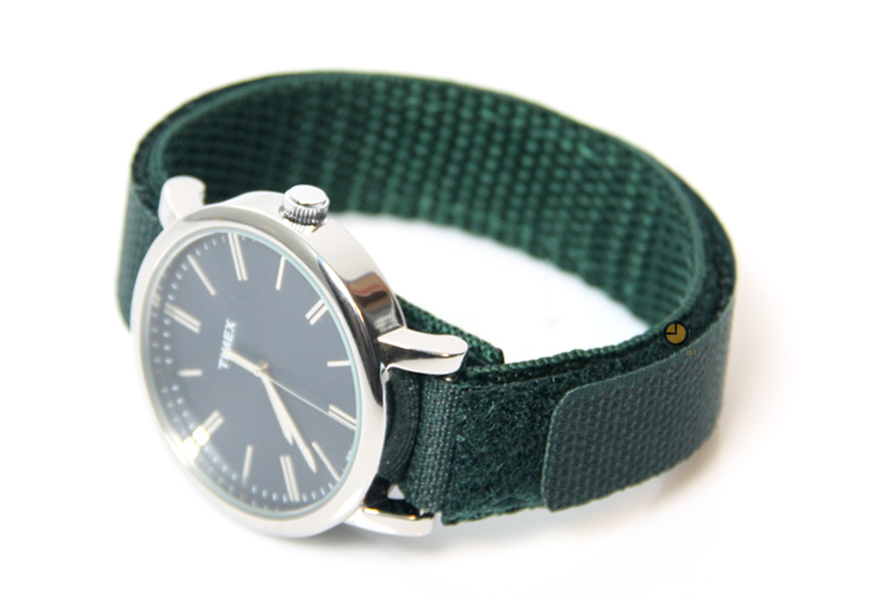 Horlogeband 16mm nylon groen