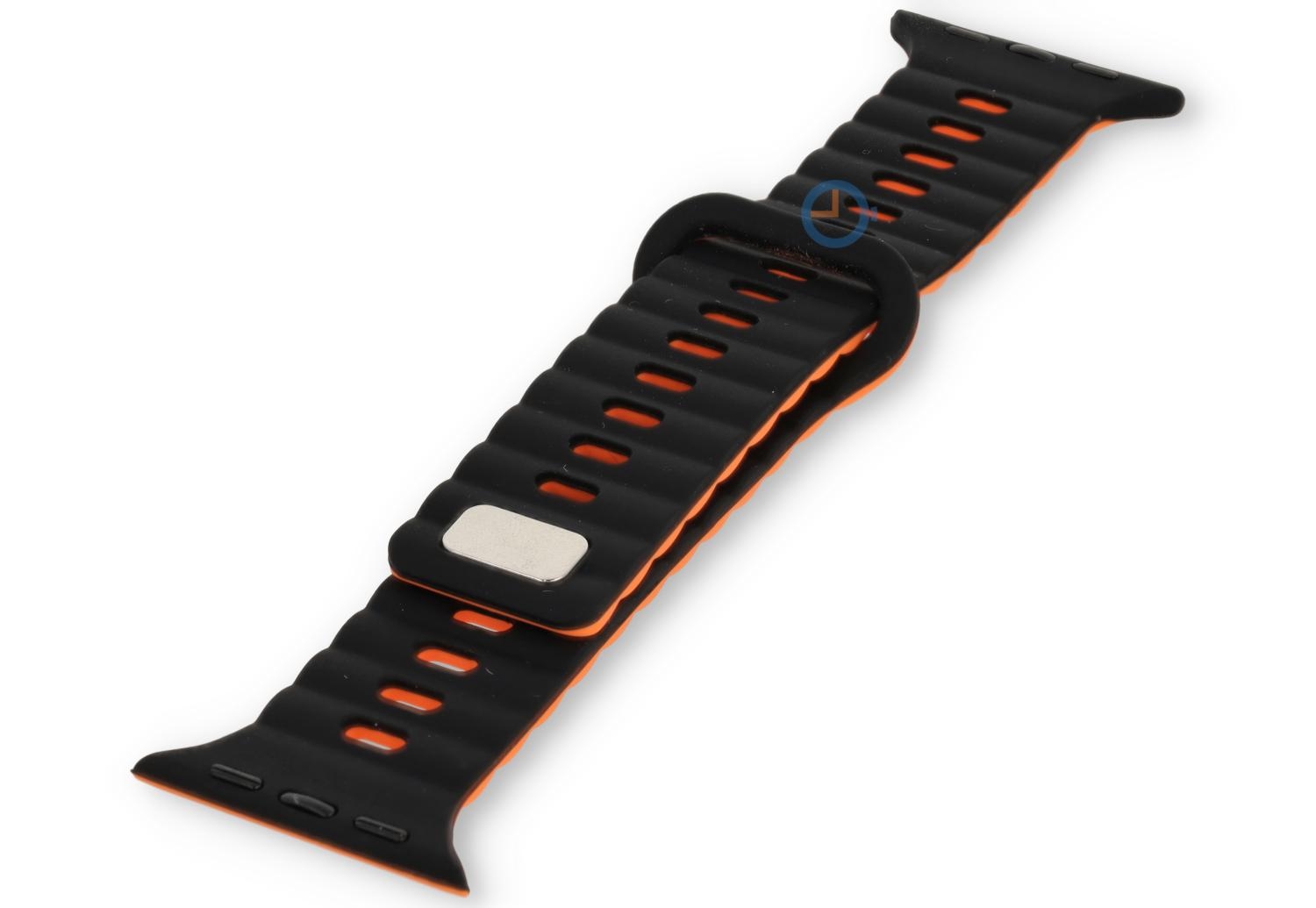 Apple Watch 41mm bandje - Black Orange