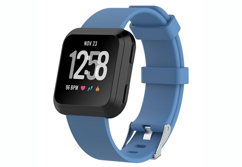 Fitbit Versa horlogeband blauw grijs (L)