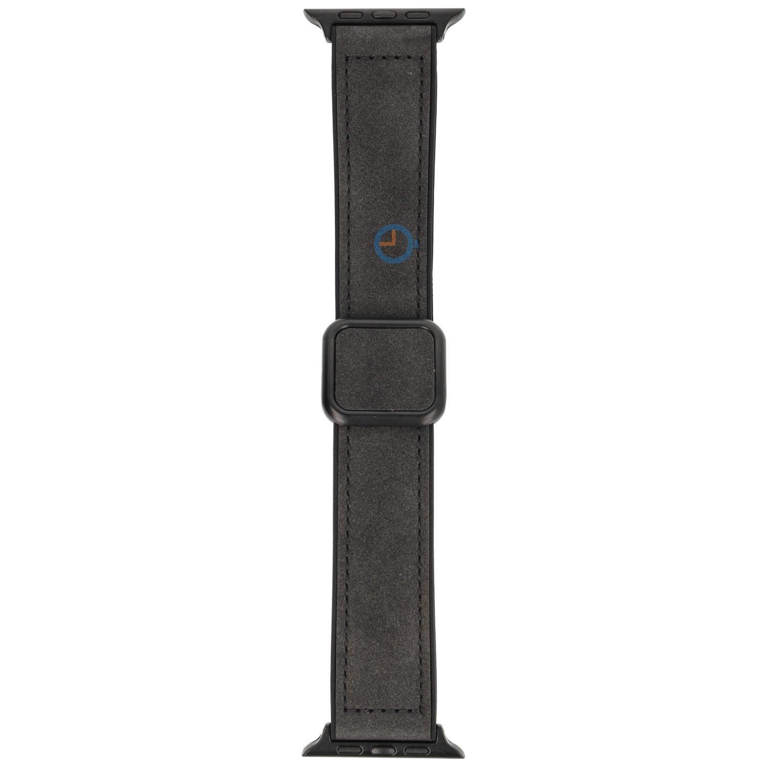 Luxe leren band Apple 45mm - Concrete