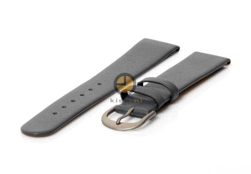 Danish Design horlogeband 16mm leer donker grijs