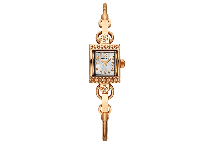 Hamilton horlogeband H31241113 - rosegoud staal