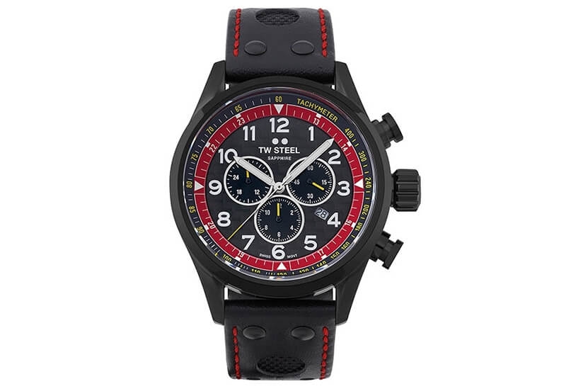 Horlogeband TW Steel SVS303 - Zwart