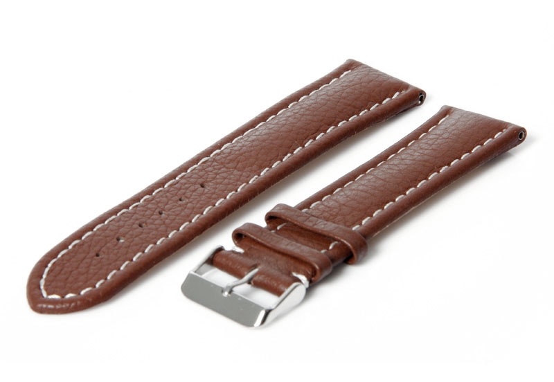 Gisoni Horlogeband 24mm (bruin) gesp