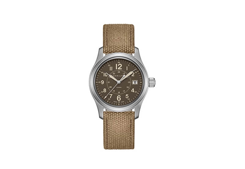 Hamilton horlogeband H68201993 - beige nylon