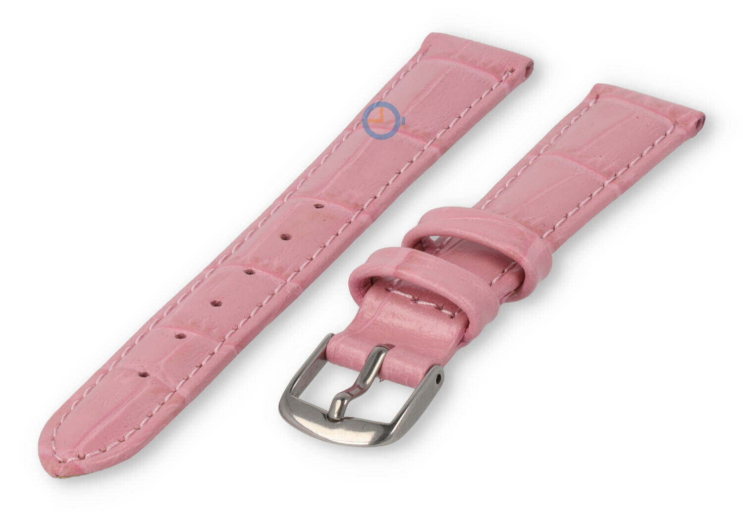 Kleine horlogeband van leer - 14mm - roze