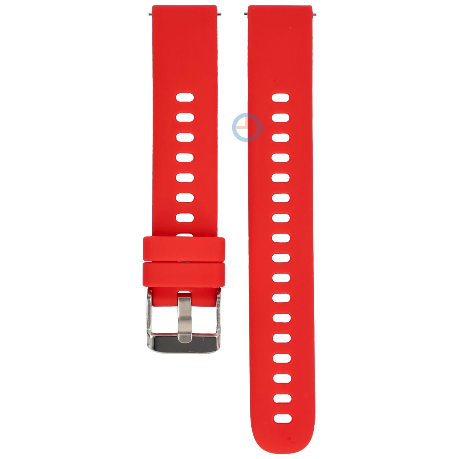 16mm siliconen horlogeband - rood
