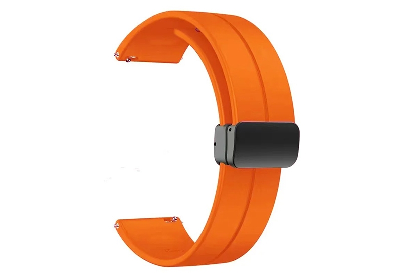Siliconen horlogeband 22mm - Oranje