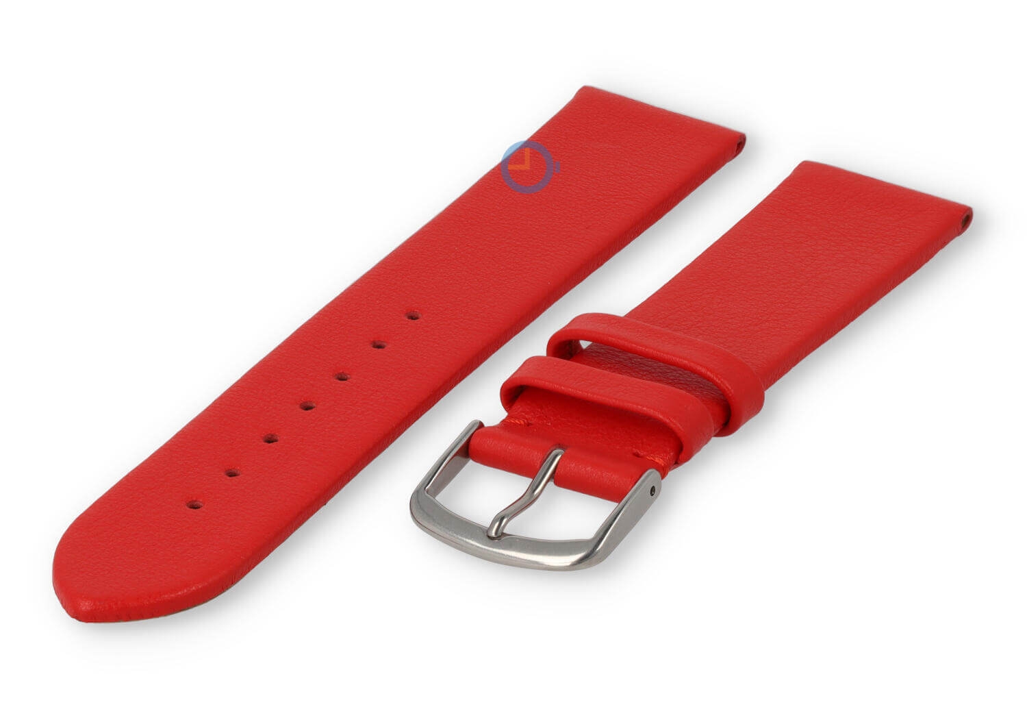 Naadloze en gladde horlogeband 22mm - rood