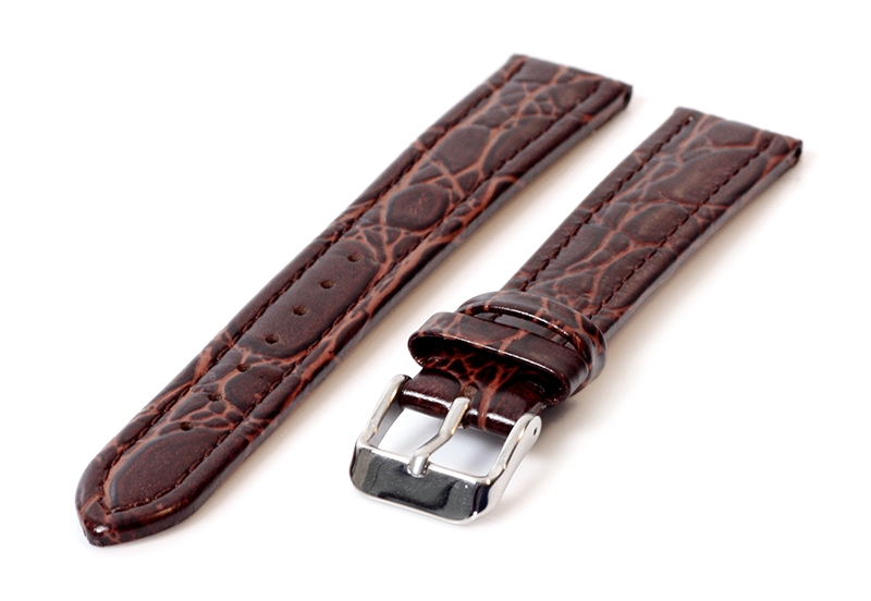Horlogeband 20mm bruin