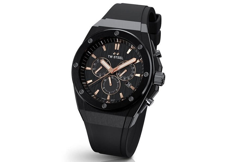 Horlogeband TW Steel CE4102 - Zwart