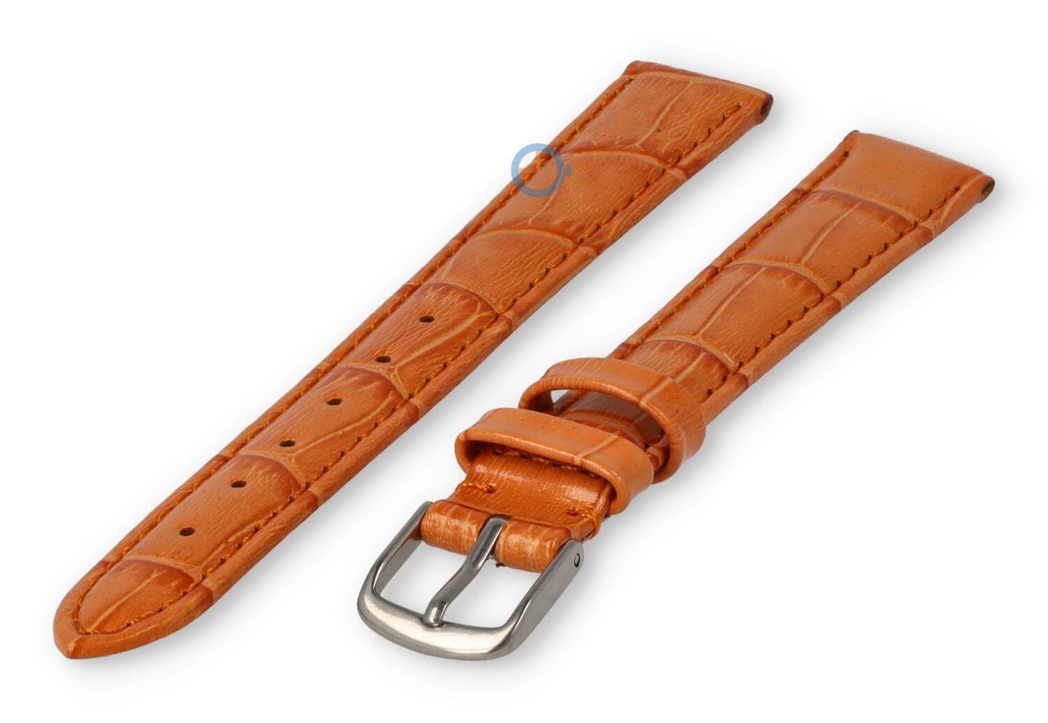 XL horlogeband van leer - 14mm - oranje