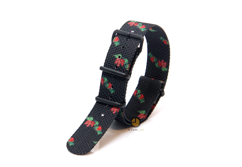 Hypergrand horlogeband 20mm Black Eden