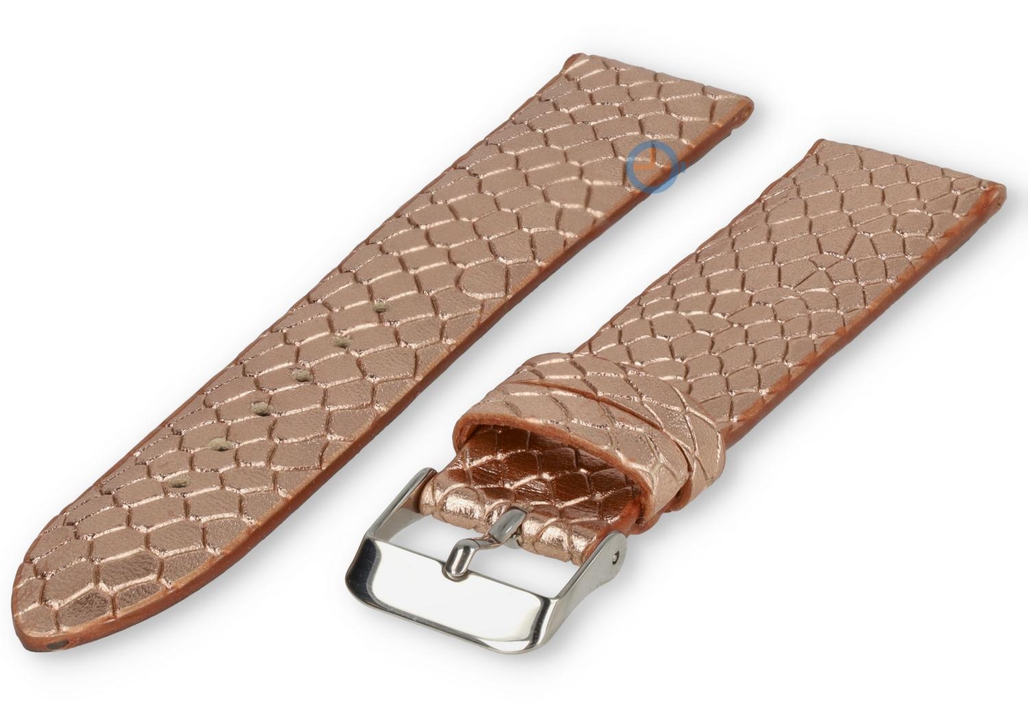 Universeel bandje voor Guess - roségouden print - 20mm