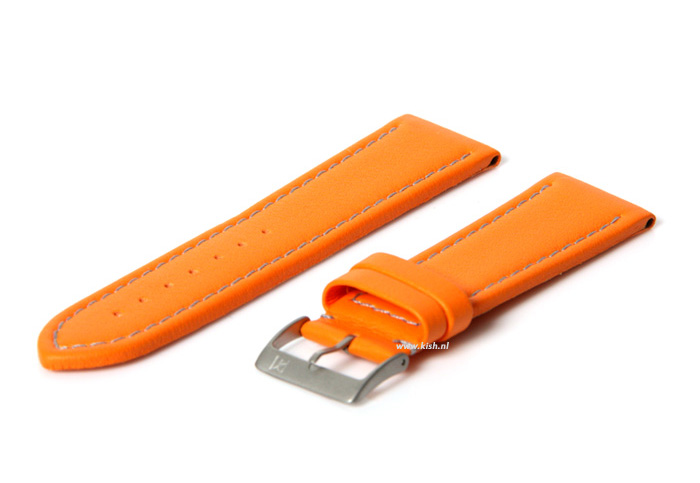 Horlogeband 20mm oranje (waterproof)