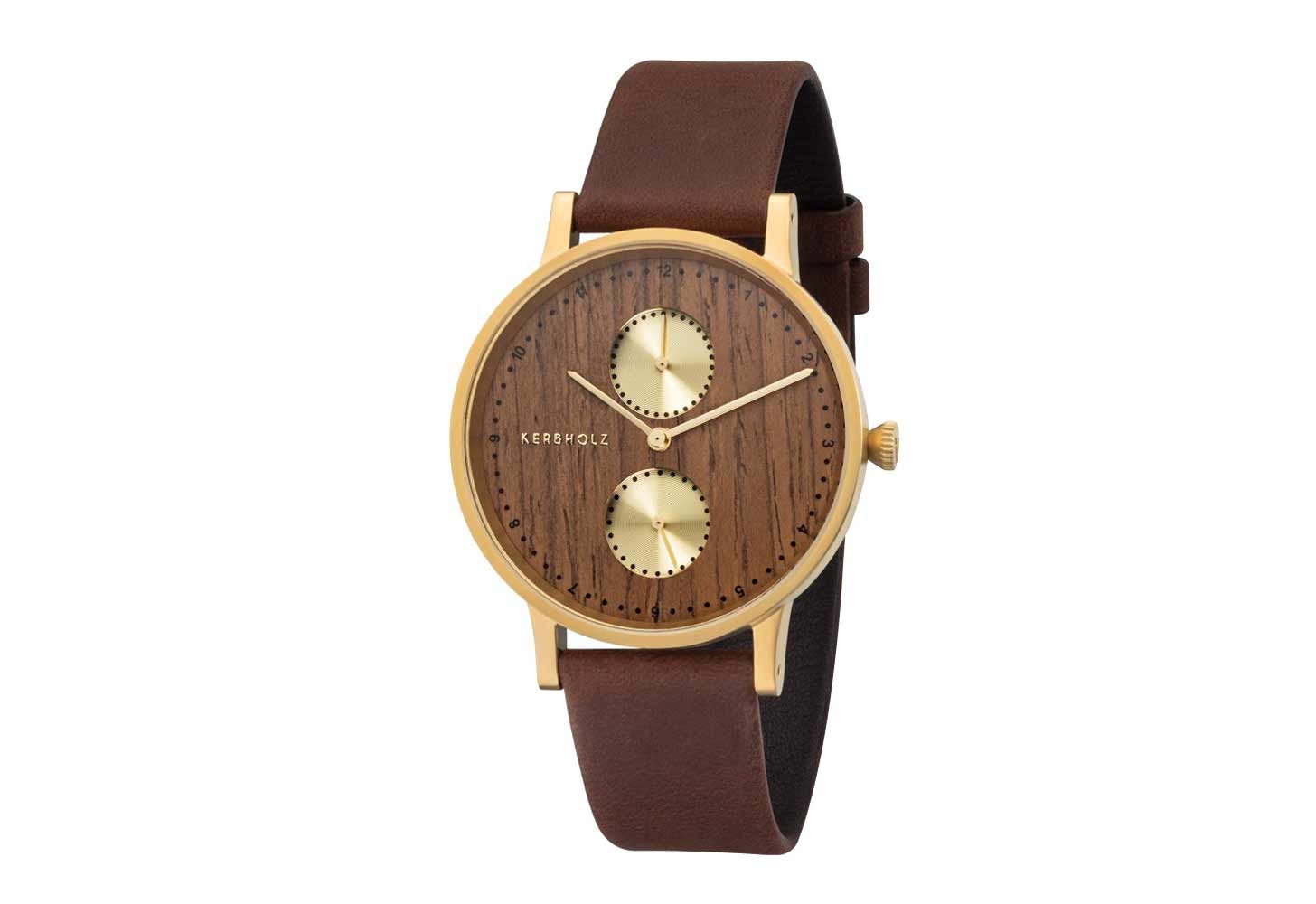 Kerbholz horlogeband Clara Shining Wood