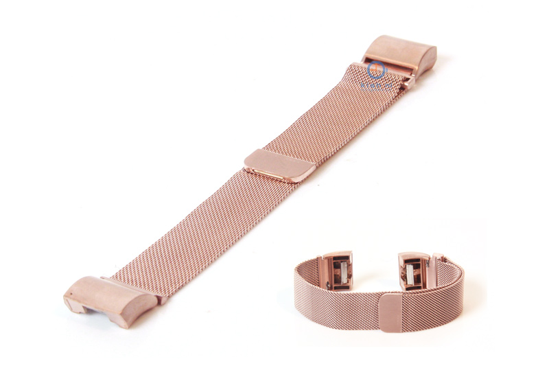 Fitbit Charge 2 horlogeband milanees rose goud