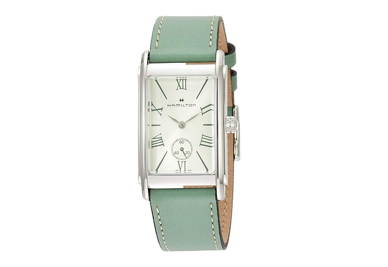 Hamilton horlogeband H11421014 - groen leer