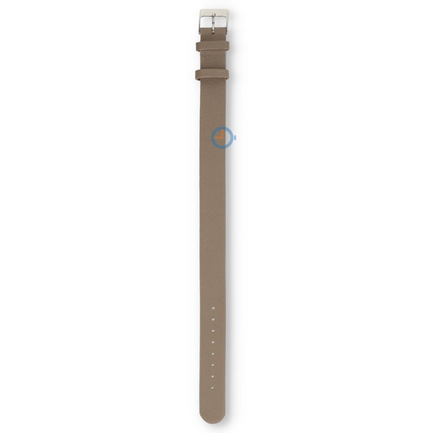 One-piece leren horlogeband - 16mm - taupe