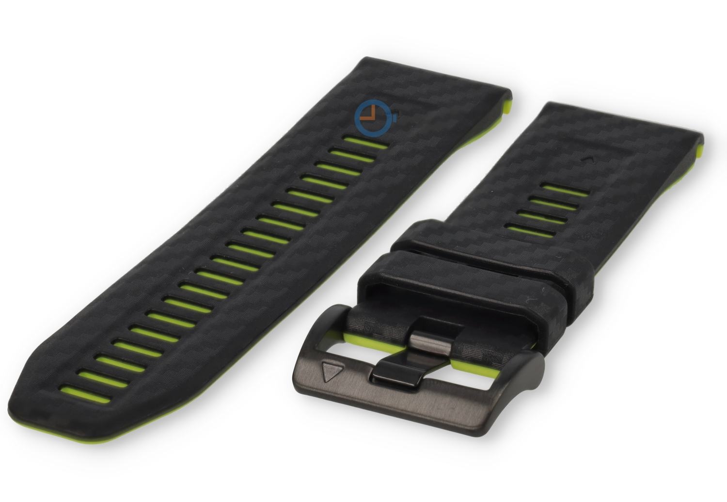 Carbon-look bandje Garmin Fenix 8 (51mm) - zwart-groen