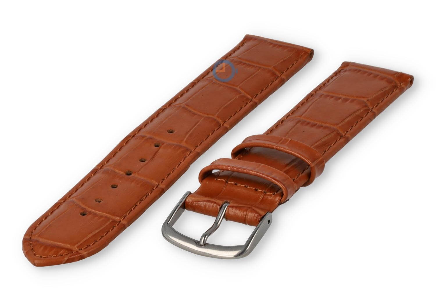 Licht opgevulde XL horlogeband - 22mm - bruin