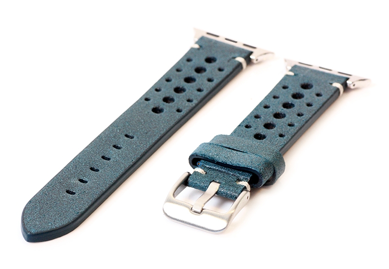 Apple Watch bandje perforated leer groen - 38/40/41/42mm