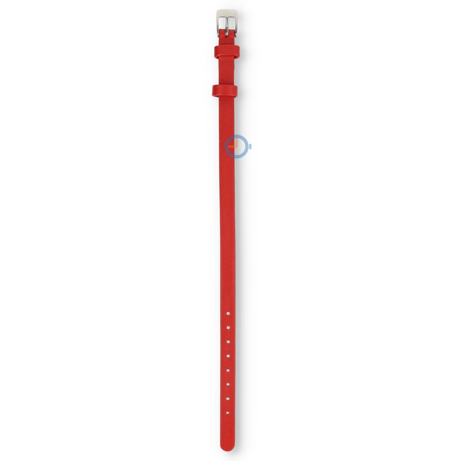 One-piece leren horlogeband - 8mm - rood