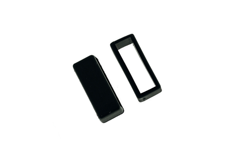 Lug 24mm zwart rubber voor TomTom 1 horloges