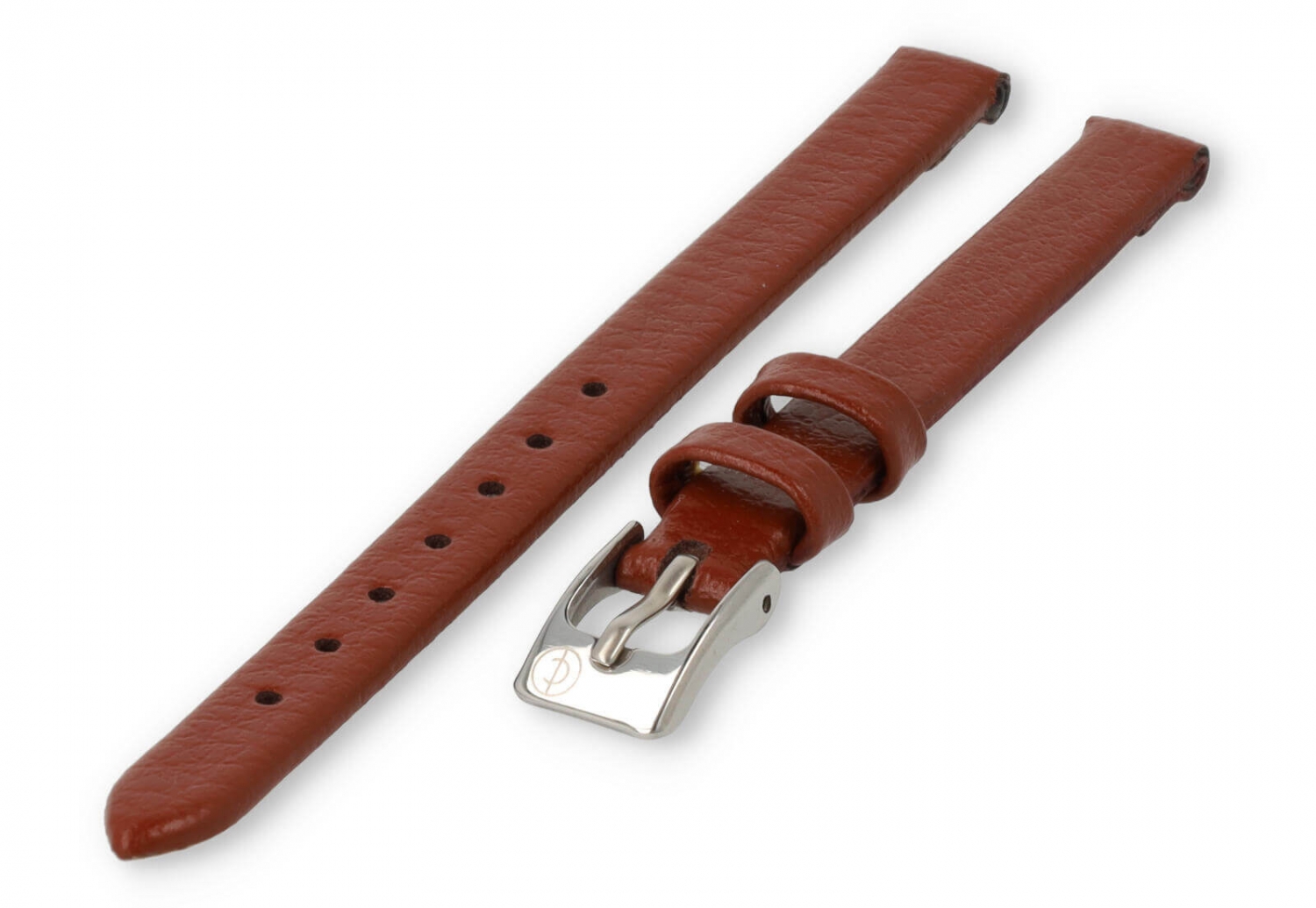 Horlogeband 8mm bruin bizonleer