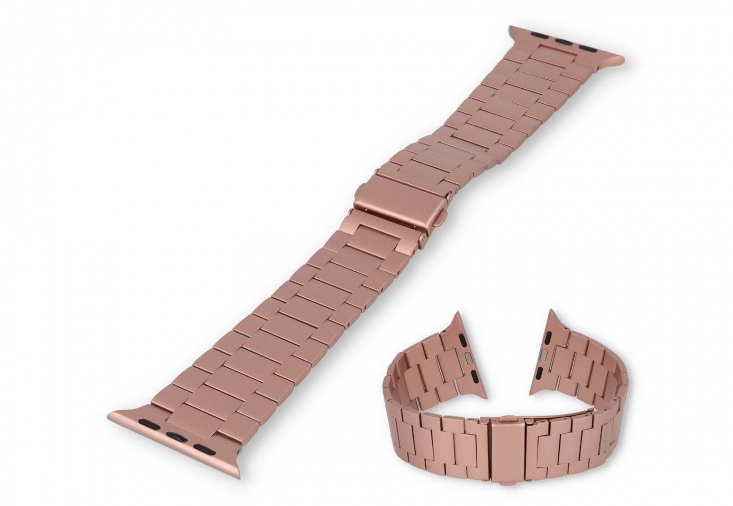 Apple watch bandje staal roze - 44/45/46/49mm