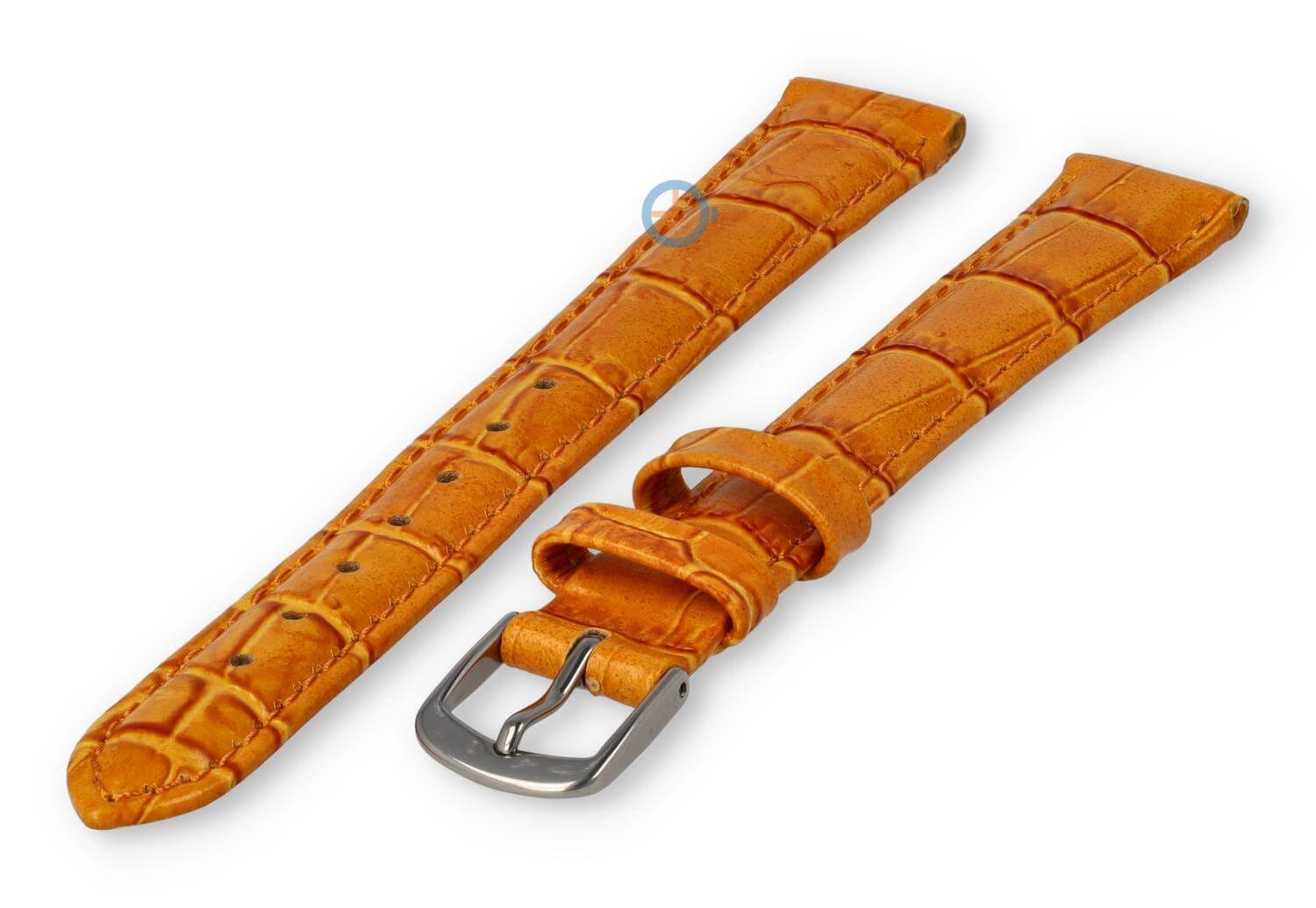 XL horlogeband van leer - 14mm - abrikoos