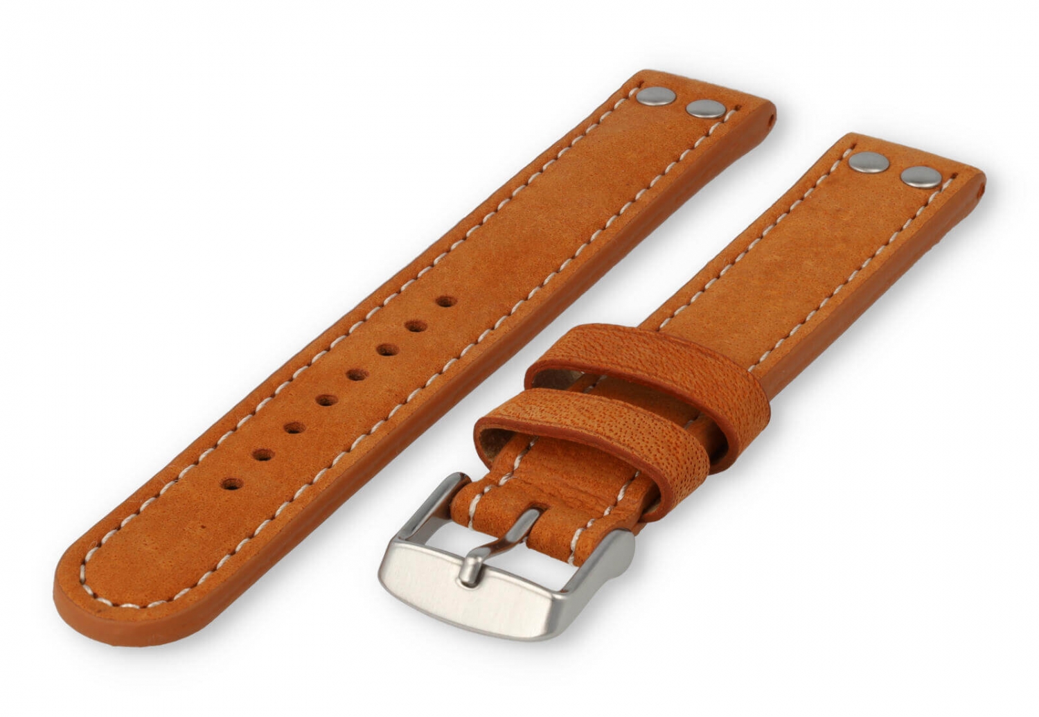 XL alternatief Breitling Avenger bandje 22mm cognacbruin leer