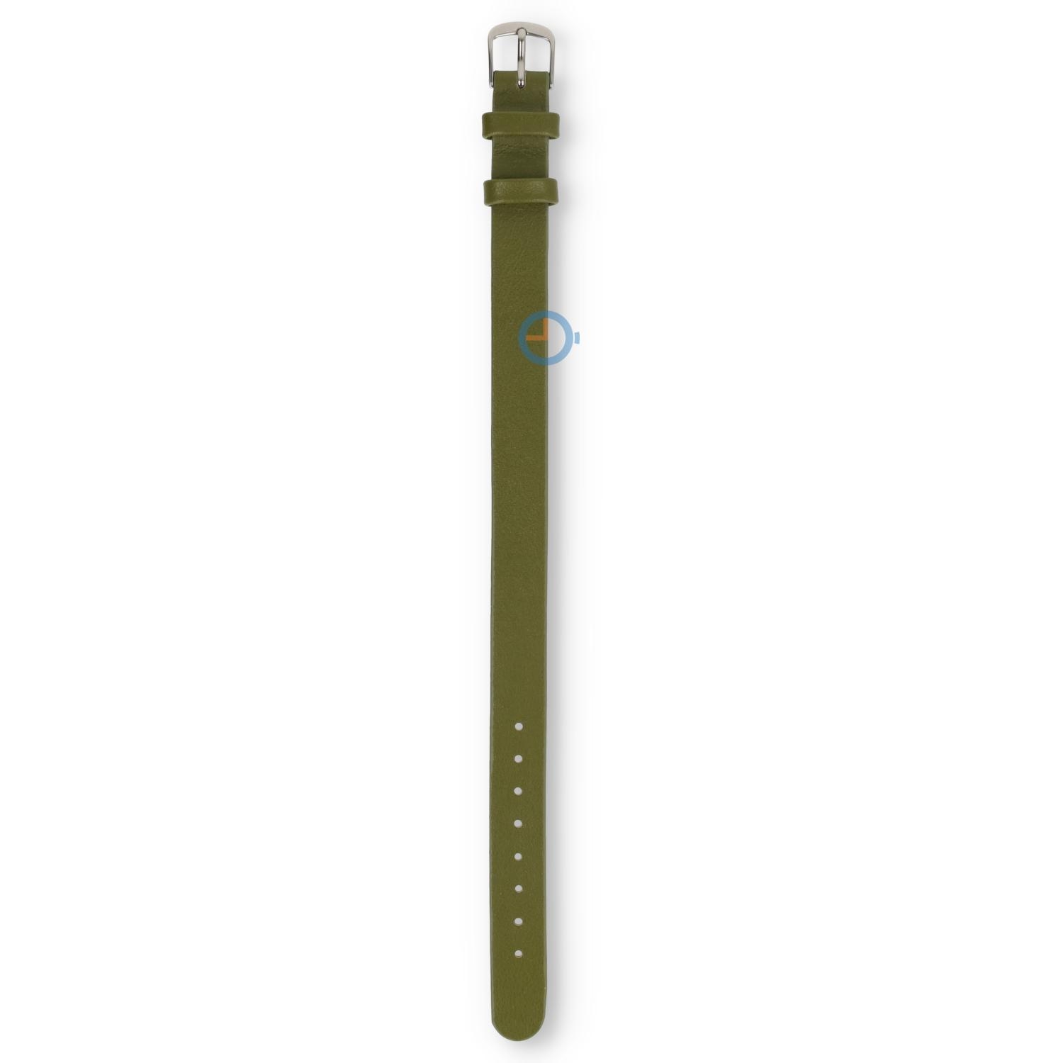 One-piece leren horlogeband - 10mm - avocado