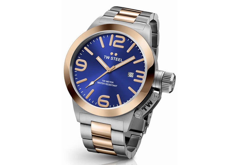 TW Steel Canteen CB141 horlogeband zilver - 22mm
