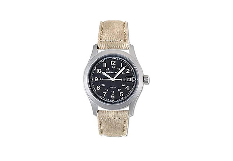 Hamilton horlogeband H68481933 - beige nylon