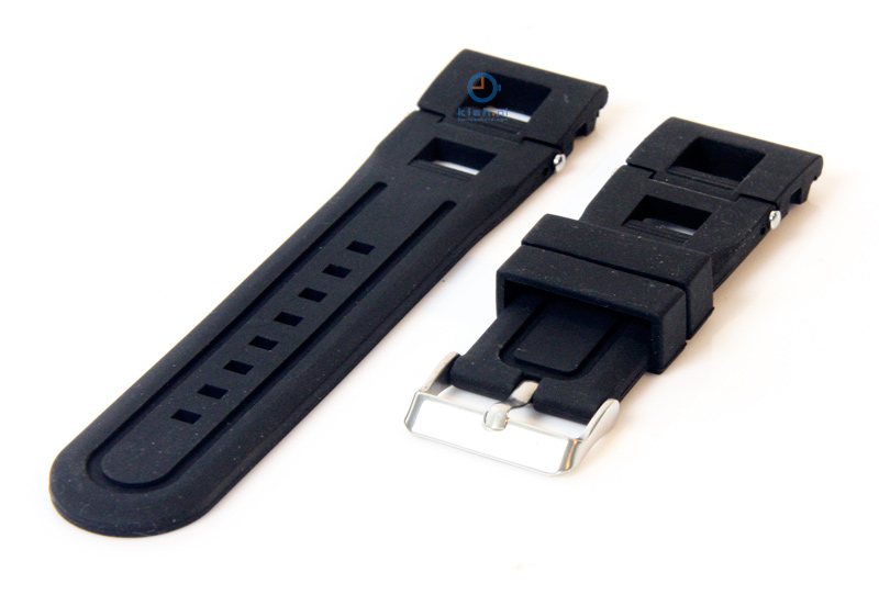 Horlogeband 26mm rubber zwart
